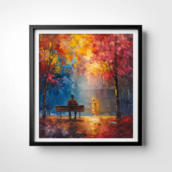 Man Sitting on the Bench